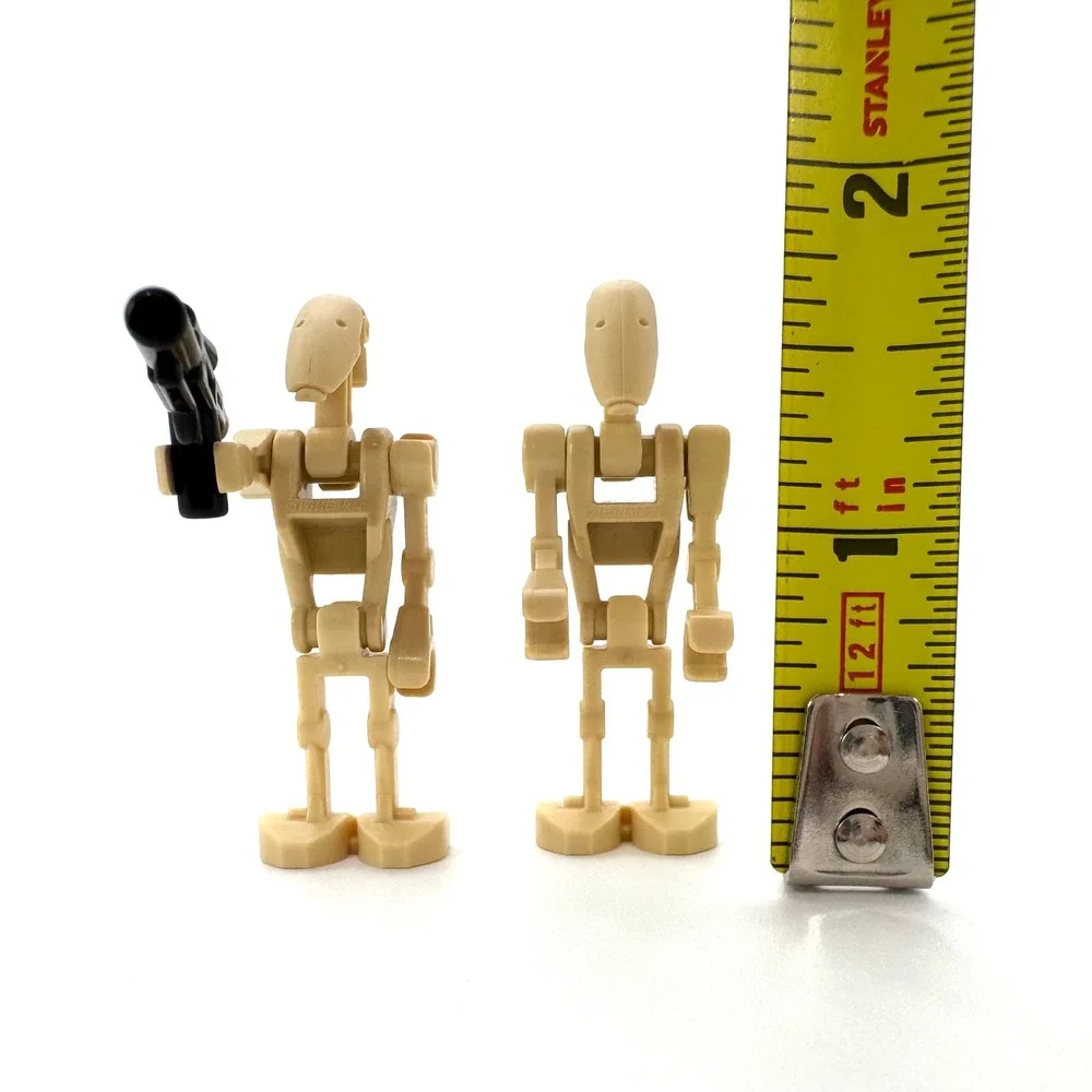 LEGO Star Wars Battle Droid B1 Minifigure Tan Lot of 2 Clone Wars Parts
